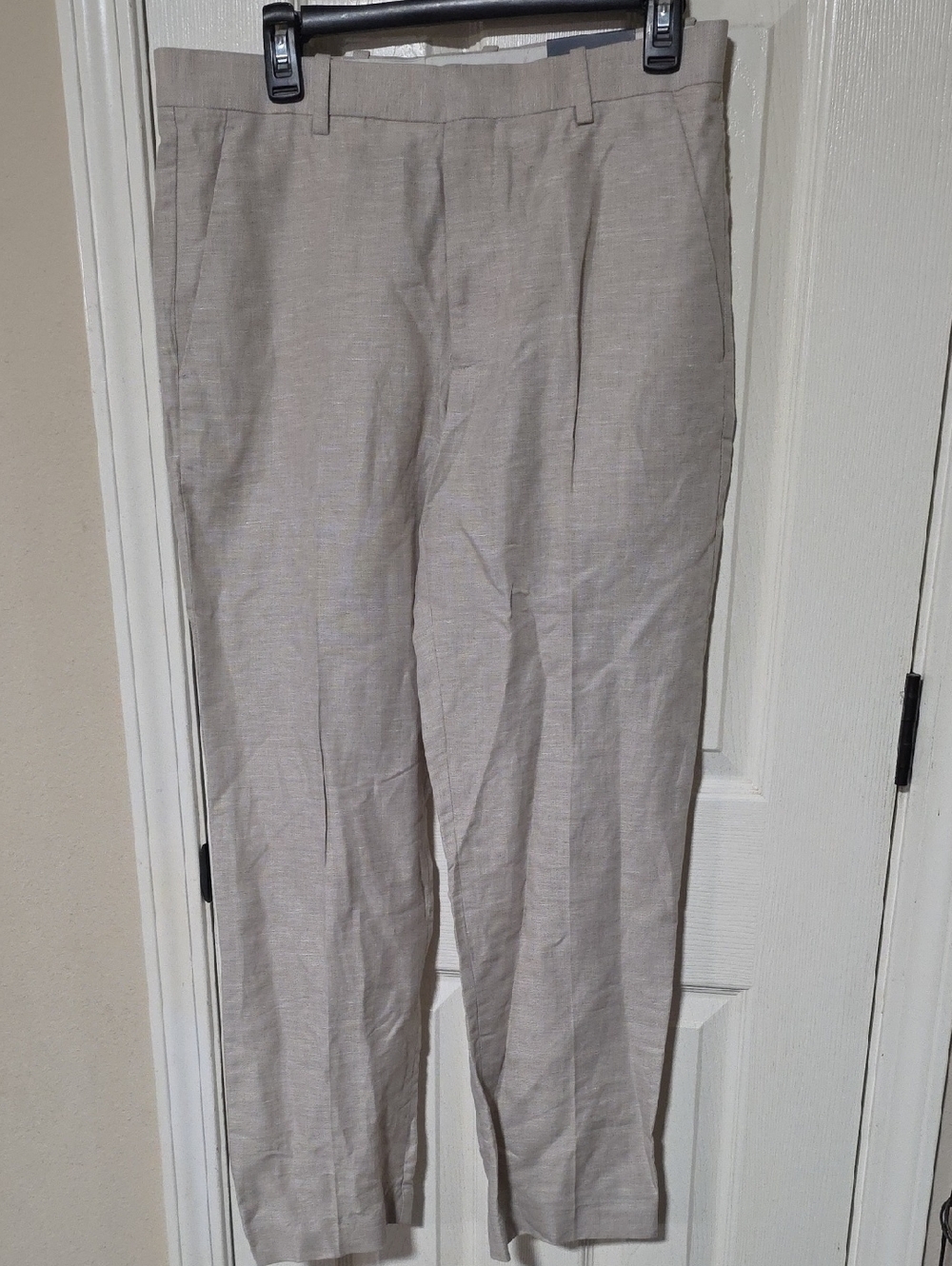 Brand New! Perry Ellis Light Beige Dress Pants, Linen & Cotton. 31x30
